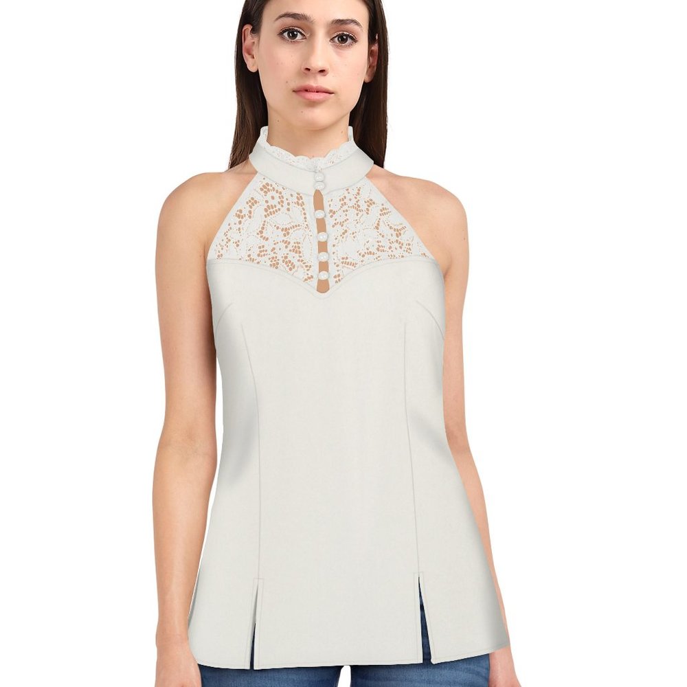 Chic Star Lace Trim Top